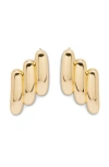 Brook & York Brook And York Harper Curve Statement Stud Earrings In Gold