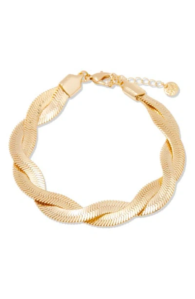 Brook & York Haven Snake Chain Bracelet In Gold