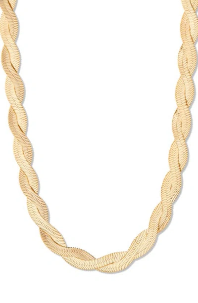Brook & York Haven Snake Chain Necklace In Gold