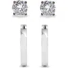 Brook & York Hoops & Cubic Zirconia Stud Earrings Set