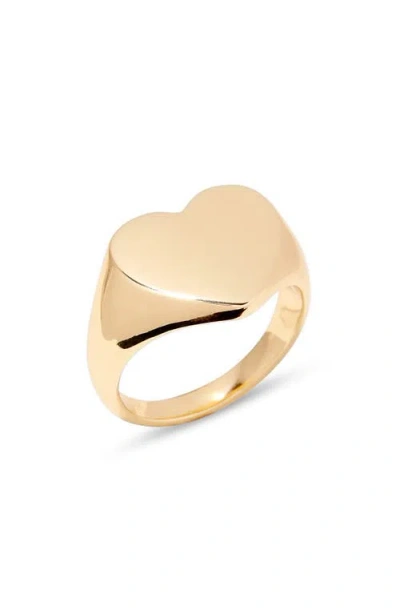 Brook & York Brook And York Isabel Heart Signet Ring In Gold
