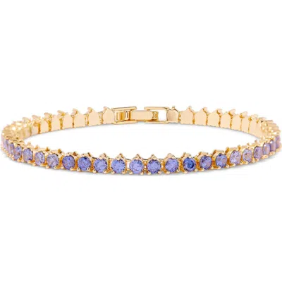 Brook & York Brook And York Isabella Birthstone Tennis Bracelet In Blue