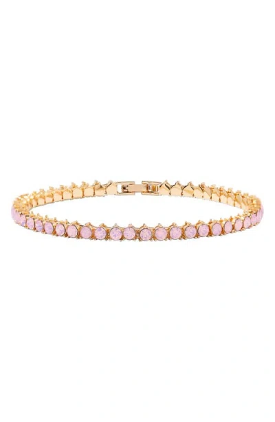 Brook & York Brook And York Isabella Blush Tennis Bracelet In Pink