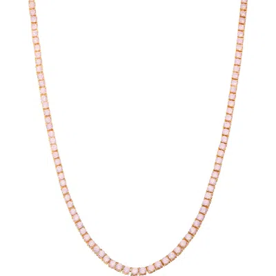 Brook & York Brook And York Isabella Blush Tennis Necklace In Gold