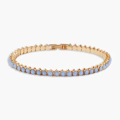 Brook & York Isabella Opal Blue Tennis Bracelet In Gold