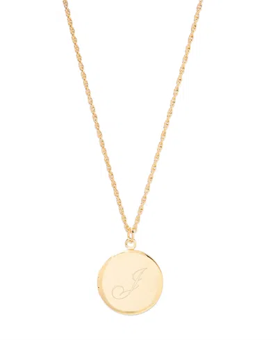 Brook & York Isla Initial Locket Necklace In Gold