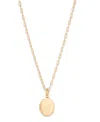 Brook & York Isla Initial Petite Oval Locket Necklace In Gold