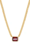 Brook & York Brook And York Jane Birthstone Pendant Necklace In Gold - January