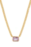 Brook & York Brook And York Jane Birthstone Pendant Necklace In Gold - June
