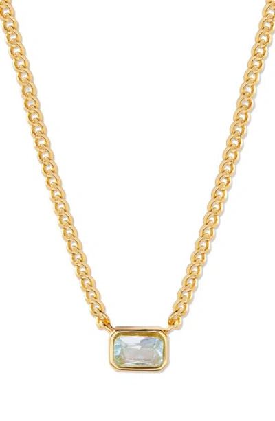 Brook & York Jane Birthstone Pendant Necklace In Gold