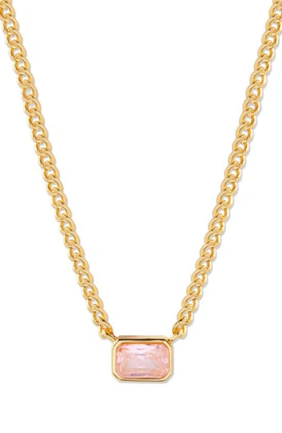 Brook & York Jane Birthstone Pendant Necklace In Gold - October