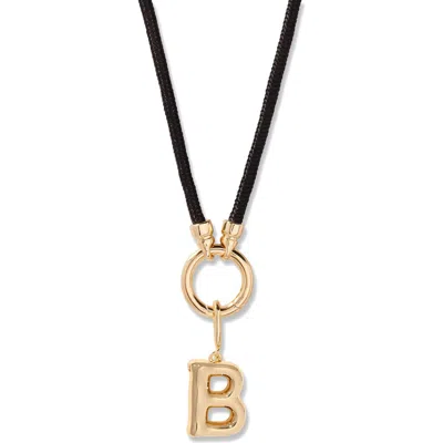 Brook & York Brook And York Kai Initial Charm Necklace In Black