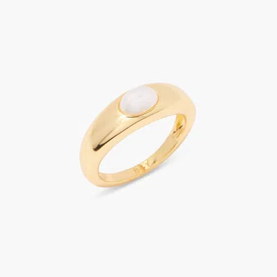 Brook & York Kara Pearl Signet Ring In Gold