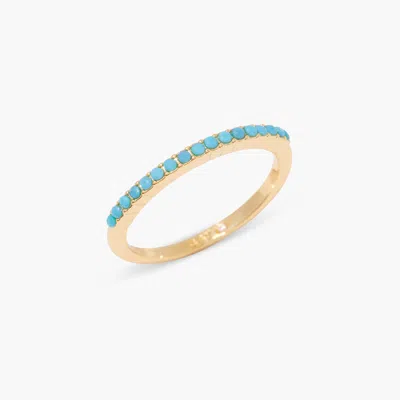 Brook & York Kara Turquoise Thin Ring In Gold