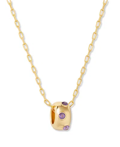 Brook & York Kate Birthstone Necklace In Gold