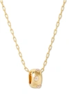 Brook & York Brook And York Kate Birthstone Pendant Necklace In Gold - April