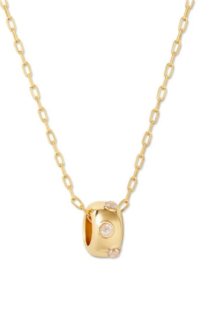 Brook & York Brook And York Kate Birthstone Pendant Necklace In Gold - April