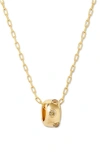 Brook & York Brook And York Kate Birthstone Pendant Necklace In Gold - August
