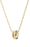 Brook & York Brook And York Kate Birthstone Pendant Necklace In Gold - December
