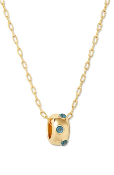 Brook & York Brook And York Kate Birthstone Pendant Necklace In Gold - December