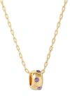 Brook & York Brook And York Kate Birthstone Pendant Necklace In Gold - February