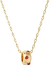 Brook & York Brook And York Kate Birthstone Pendant Necklace In Gold - January