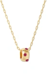 Brook & York Brook And York Kate Birthstone Pendant Necklace In Gold - July