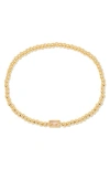 Brook & York Kylie Birthstone Beaded Stretch Bracelet In Clear