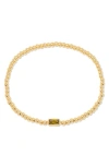 Brook & York Kylie Birthstone Beaded Stretch Bracelet In Green