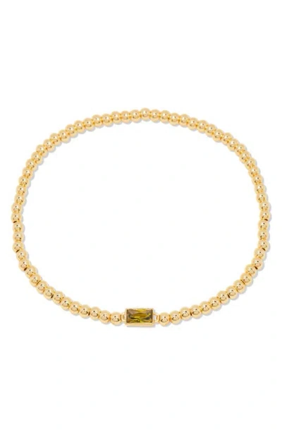 Brook & York Kylie Birthstone Beaded Stretch Bracelet In Aug