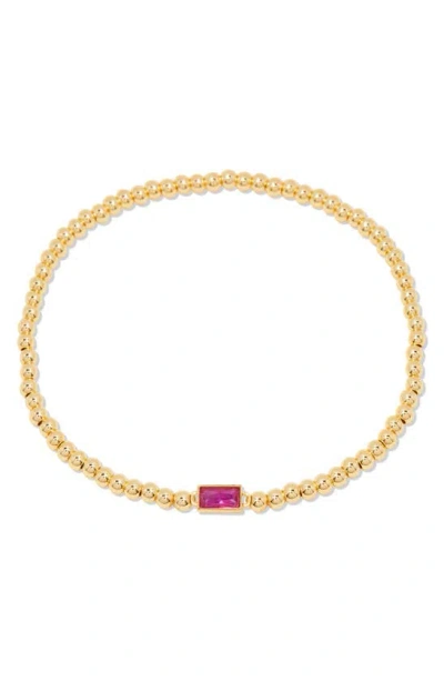 Brook & York Kylie Birthstone Beaded Stretch Bracelet In July