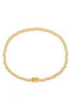 Brook & York Kylie Birthstone Beaded Stretch Bracelet In Gold - November