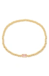 Brook & York Kylie Birthstone Beaded Stretch Bracelet In Gold - October