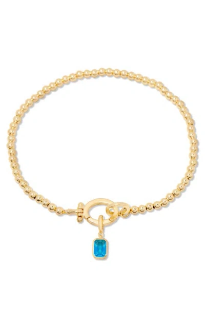 Brook & York Mackenzie Birthstone Bracelet In Gold - December