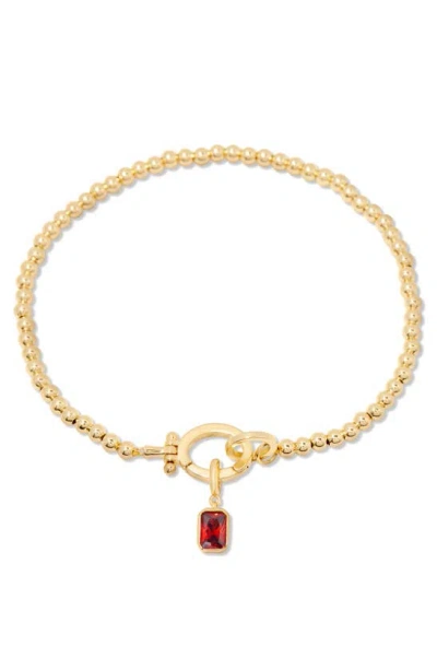 Brook & York Mackenzie Birthstone Bracelet In Gold