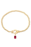 Brook & York Mackenzie Birthstone Bracelet In Gold