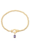 Brook & York Mackenzie Birthstone Bracelet In Gold