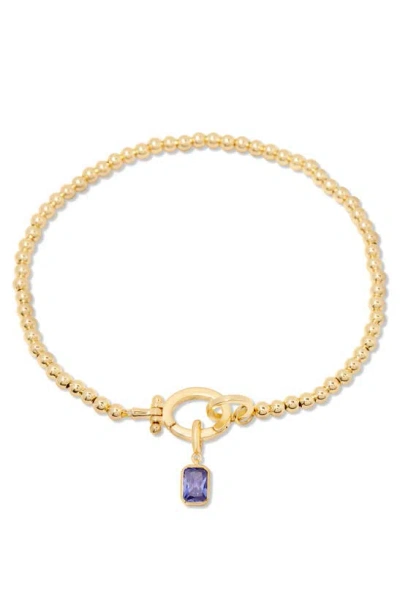 Brook & York Mackenzie Birthstone Bracelet In Gold - June