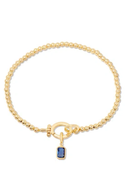 Brook & York Mackenzie Birthstone Bracelet In Gold - September