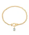 Brook & York Mackenzie Birthstone Bracelet In Mar Birthstone