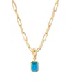 Brook & York Women's Mackenzie 14k-yellow-gold Vermeil & Birthstone Pendant Necklace In Dec Birthstone