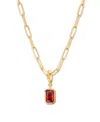 Brook & York Women's Mackenzie 14k-yellow-gold Vermeil & Birthstone Pendant Necklace In Jan Birthstone