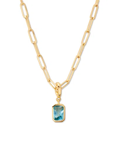 Brook & York Mackenzie Birthstone Necklace In Mar Birthstone