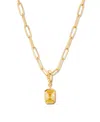 Brook & York Women's Mackenzie 14k-yellow-gold Vermeil & Birthstone Pendant Necklace In Nov Birthstone
