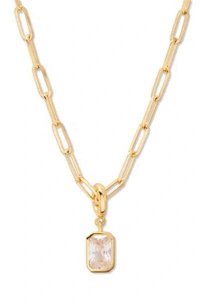 Brook & York Women's Mackenzie 14k-yellow-gold Vermeil & Birthstone Pendant Necklace In April