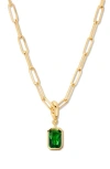 Brook & York Women's Mackenzie 14k-yellow-gold Vermeil & Birthstone Pendant Necklace In May Birthstone