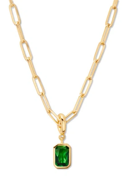 Brook & York Women's Mackenzie 14k-yellow-gold Vermeil & Birthstone Pendant Necklace In May