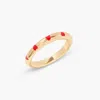 Brook & York Maeve Heart Enamel Ring In Gold