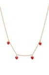 Brook & York Brook And York Meave Heart Enamel Necklace