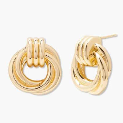 Brook & York Meg Knot Earrings In Gold